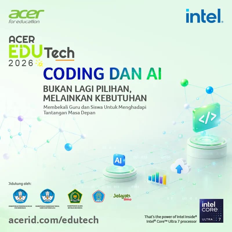 Acer Edu Tech 2026, Dorong Transformasi Sekolah melalui Implementasi Coding dan AI Menuju Pembelajaran Berkualitas